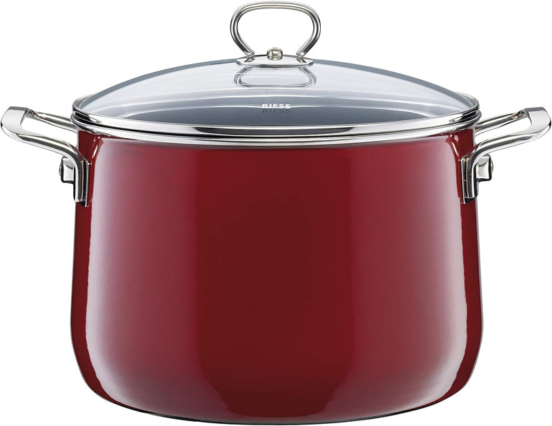 Riess, 0584-008, Familien-Set 5-teilig, NOUVELLE - ROSSO EXTRA STARK, bestehend aus: Fleischtopf mit