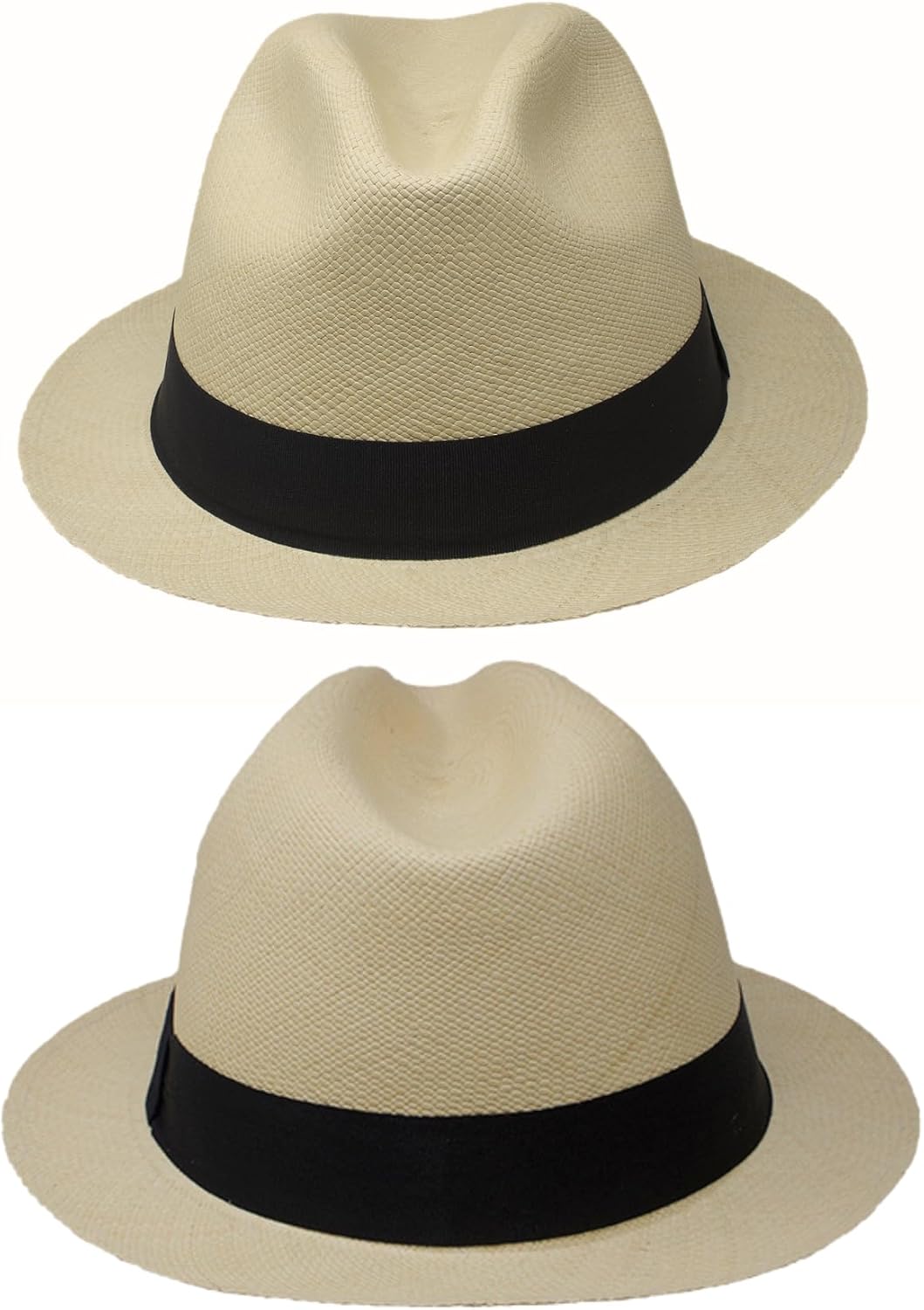 Gamboa Fedora Panama Hut Herren und Damen Sommer Strohhut Panamahut Sonnenhut UV-Schutz UPF50+ 58 Cr
