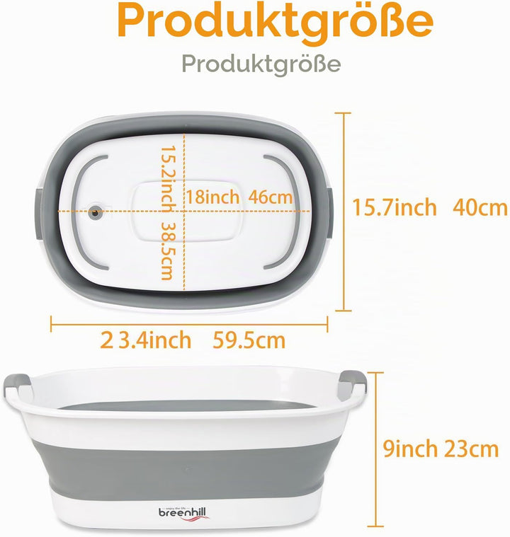 Faltbare Haustierbadewanne mit Wasserablaufstopfen, kleine Haustiere, tragbare Badewanne für Welpen,
