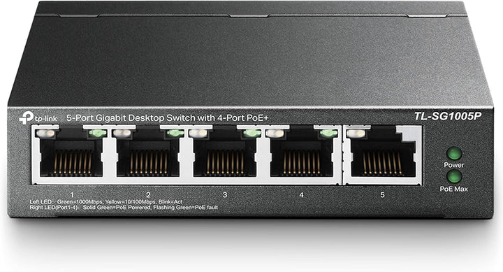TP-Link EAP225 Outdoor AC1200 Gigabit WLAN Access Point Für Garten mit TL-SG1005P 5-Port Gigabit PoE