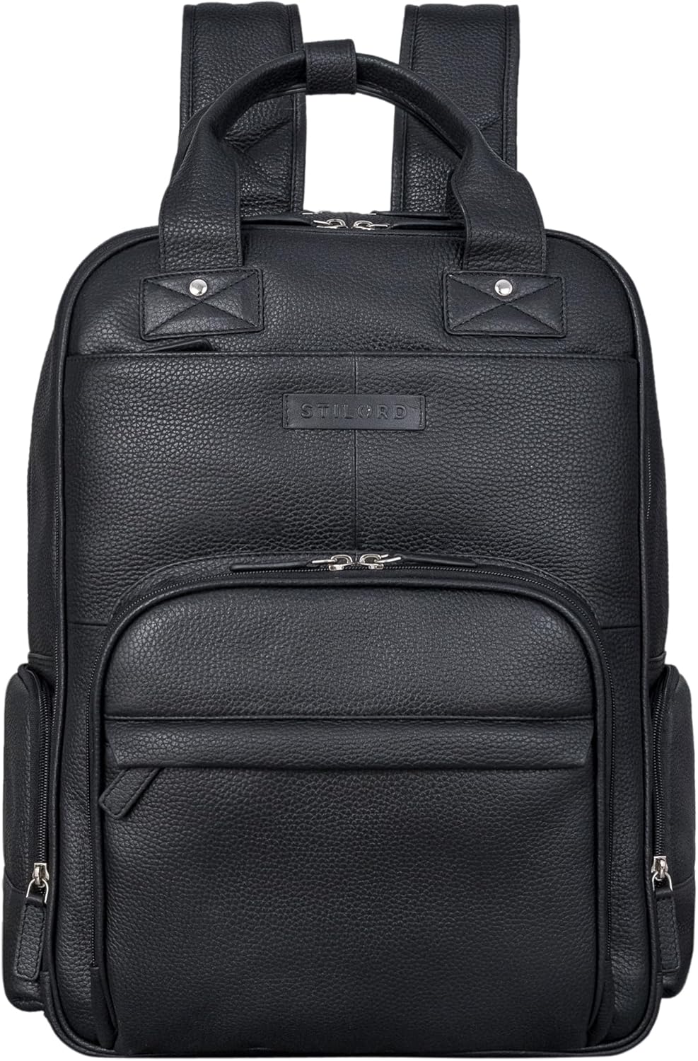 STILORD 'Fiena' Leder Wickelrucksack Gross Damen - grosser Babyrucksack & Windelrucksack - elegante