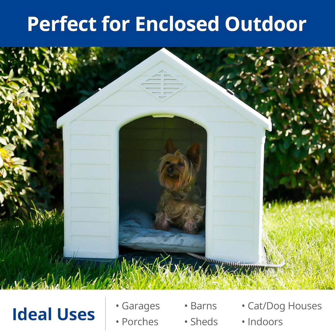 Heizdecke Katze Outdoor, weiches Heizdecke Hund mit Schlauchwickel Kabel, Heizmatte für Katzen und H