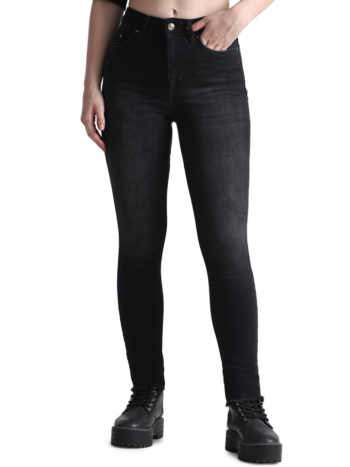 ONLY Female Skinny Jeans ONLBLUSH HW SK ANK DNM REA005 XS / 32L Washed Black, XS / 32L Washed Black