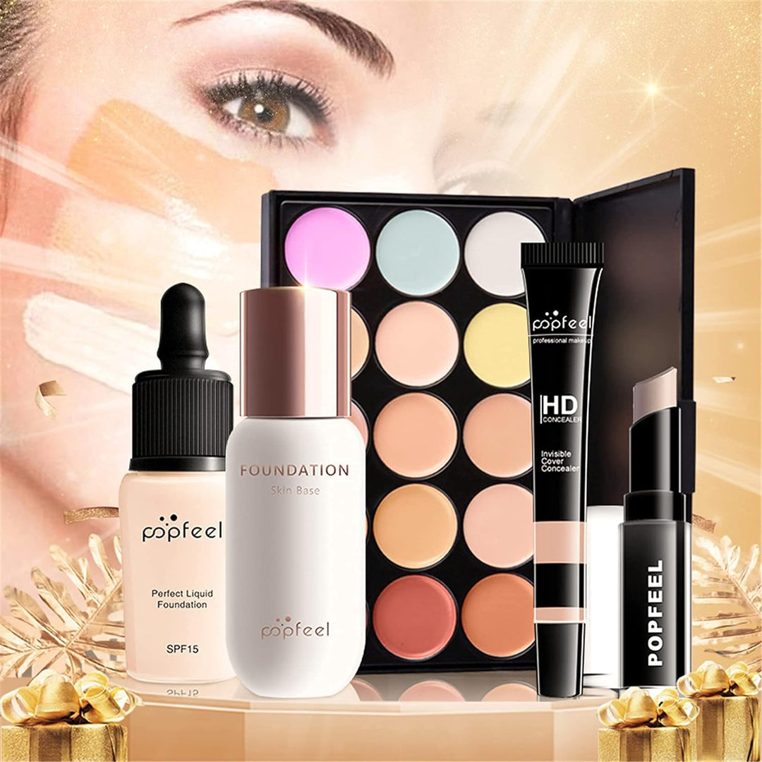 Professionelles Make-up Sets, MKNZOME 34St Schminke Starter Kit mit Schminktasche Tragbare Reise Mak