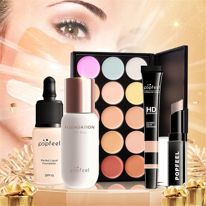 Professionelles Make-up Sets, MKNZOME 34St Schminke Starter Kit mit Schminktasche Tragbare Reise Mak