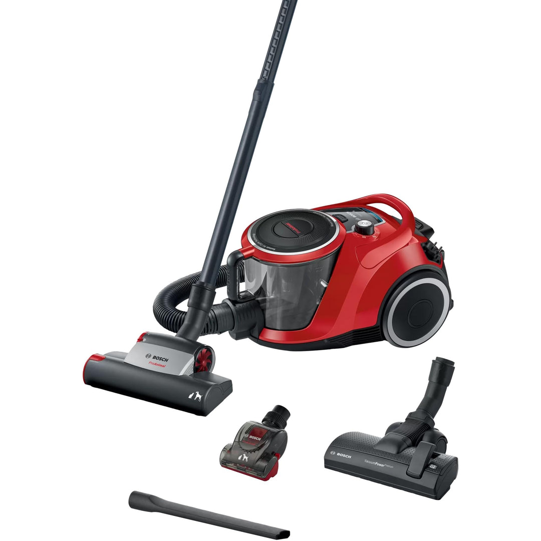 Bosch Staubsauger beutellos Serie 6 BGC41PET, Bodenstaubsauger, ideal für Tierhaare und Allergiker,