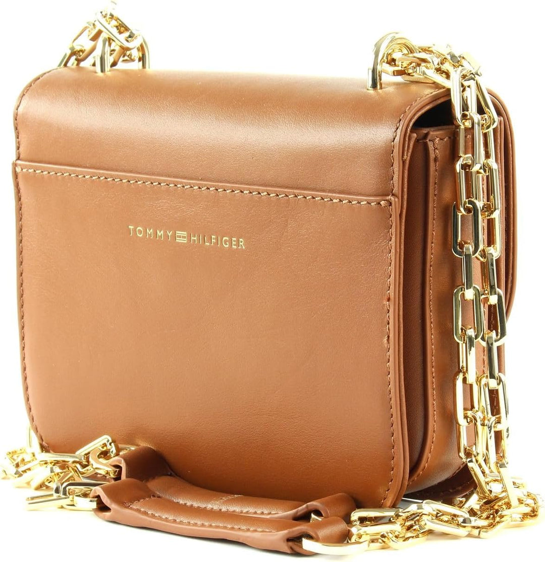 Tommy Hilfiger Turnlock Mini Crossover Tobacco