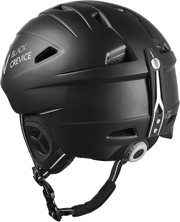 Black Crevice Skihelm Streif I Stossfester Skihelm in sportlichem Design I Skihelm Herren &amp; Damen I