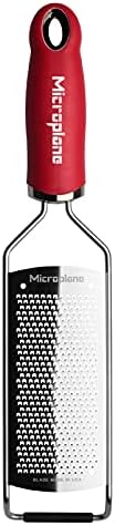 Microplane Küchenreibe Fein für Hartkäse, Zitrusfrüchte, Knoblauch, Chili, Zimt und Muskatnuss in Ro