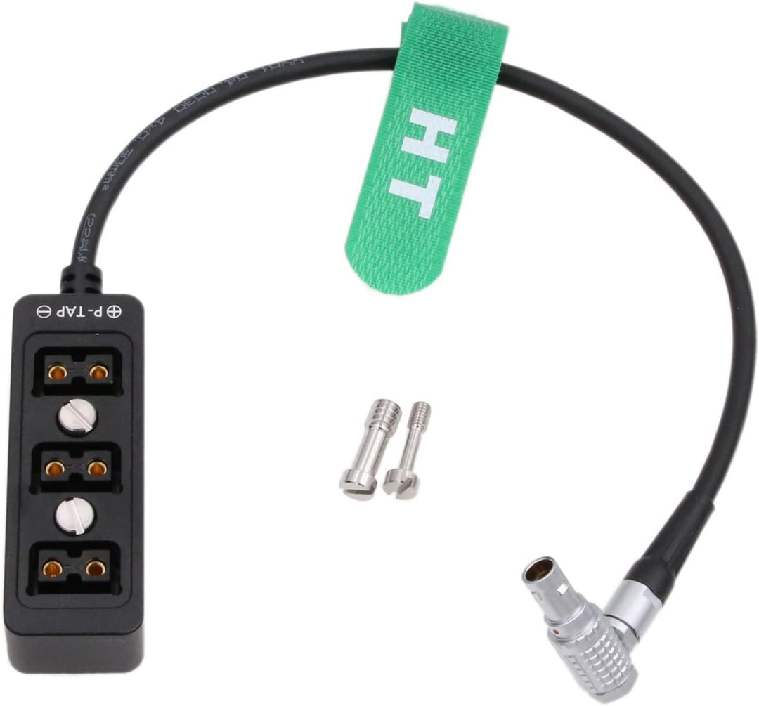 HangTon 0B 2 Pin D-tap Hub Power Splitter für ARRI Alexa Mini LF RED DSMC2 Kamera Akku Pack Rechtwin