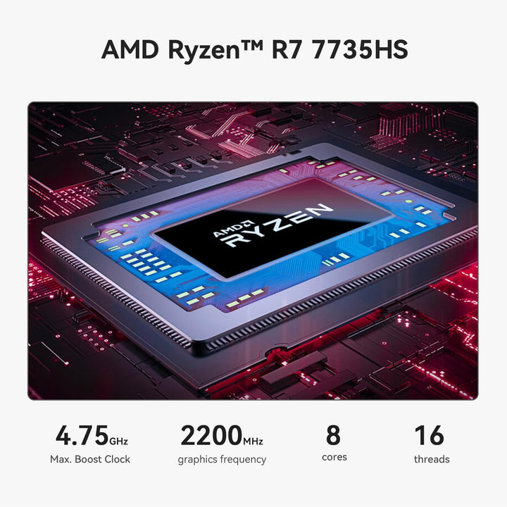 Beelink Mini PC AMD Ryzen 9 6900HX(8C/16T, bis zu 4,9GHz), SER6 Mini Computer, 32G DDR5 RAM/500GB M.