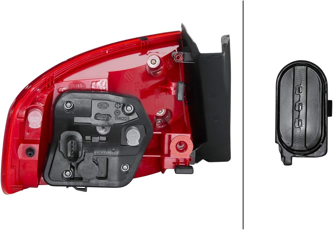 HELLA 2VA 010 085-101 Heckleuchte - LED - äusserer Teil - rechts - für u.a. Audi A4 (8K2, B8), Recht