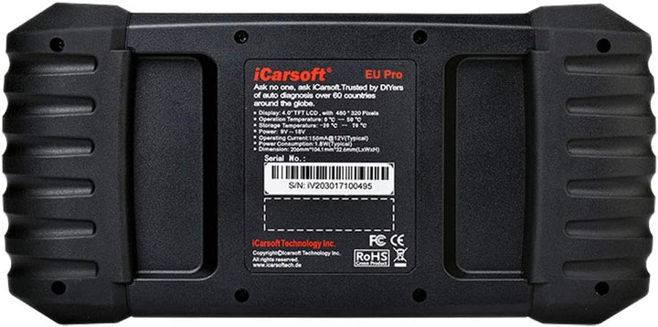 Icarsoft OBD II Diagnosetool EU PRO iceupr Passend Fuer (Auto-Marke): Universal uneingeschraenkt 1St