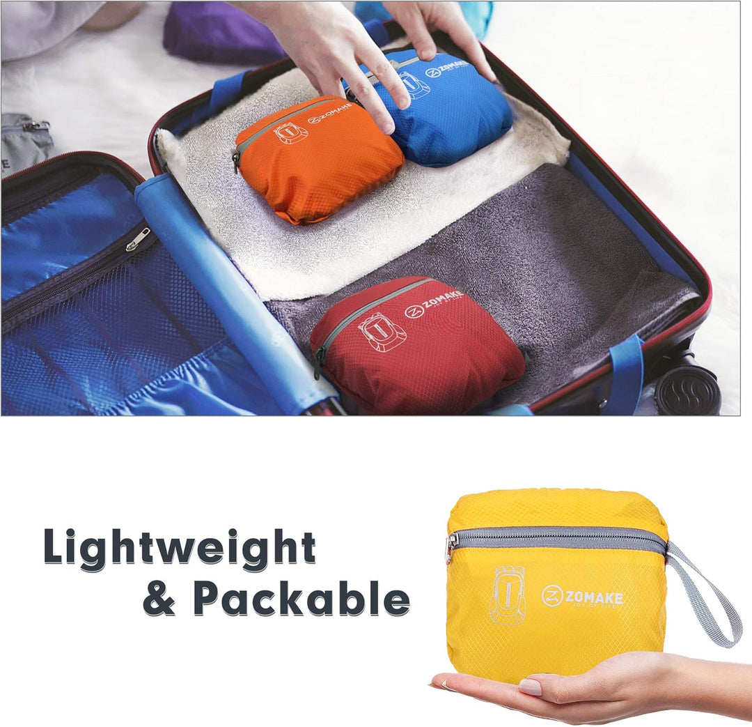 ZOMAKE Ultraleicht Faltbarer Rucksack - Packbare Backpacks 25L,Kleiner Faltbar Rucksäcke Wanderrucks