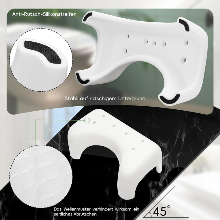 Toilettenhocker Erwachsene, 18cm perfekte Höhe klohocker Squattypotty Rutschfester Oberfläche, Ergon