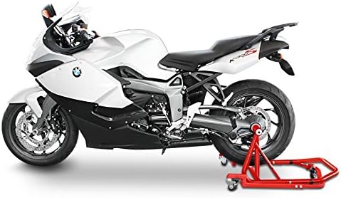 ConStands - Motorrad Montageständer für Ducati Diavel/S 11-22 Single Mover Rot hinten inkl. Rangierh