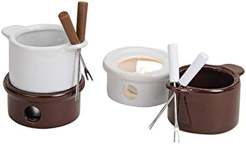 Schokoladenfondue-Set Schoko-Fondue Schokofondue Schokoladen-Fondue, für 2 Personen, ca. 11 x 10 cm,