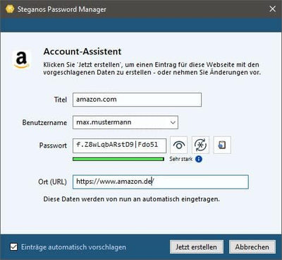 Steganos Passwörter sichern mit dem Passwort Manager | Passwörter verwalten | Passwort Safe | 1 Jahr