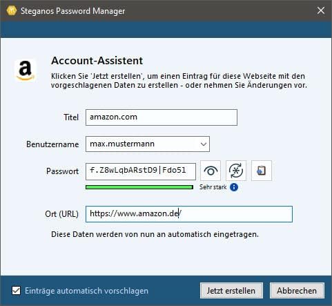 Steganos Passwörter sichern mit dem Passwort Manager | Passwörter verwalten | Passwort Safe | 1 Jahr