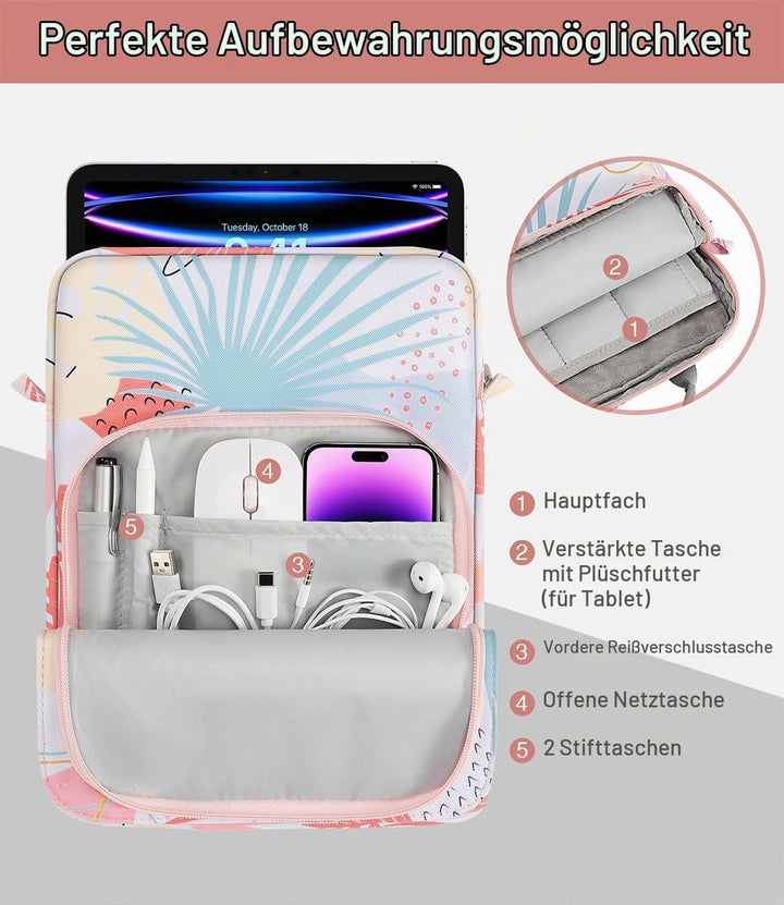MoKo 9-11" Tablet Tasche Hülle, Tragetasche für iPad Pro 11 M2 2022-2018/iPad 10. 10,9 2022/iPad Air