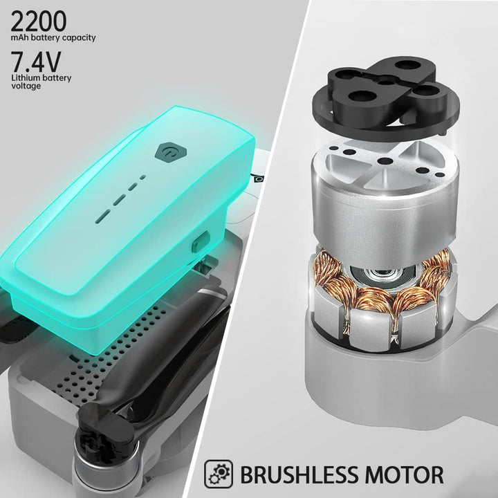 X-Verse KF102 MAX Drohne mit Kameras 4K, 360° Laser Hindernisvermeidung, 2 Achsen Gimbal, 5G FPV Fal