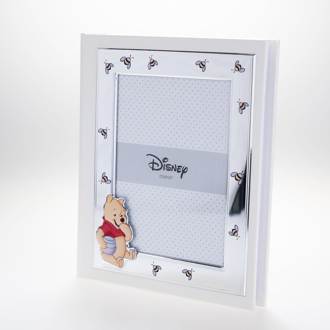 VALENTI & CO. Disney Baby - Winnie The Pooh - Fotoalbum für Kinder mit silbernem Fotorahmen für Tauf