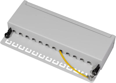 LogiLink Professional Cat.6A (500 MHz) Patchpanel - Verteilerfeld, Tisch/Wand/Desktop, STP (geschirm