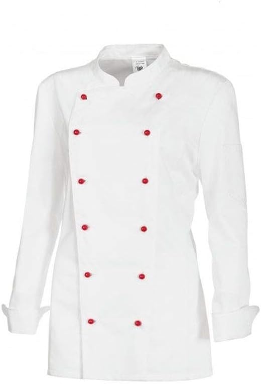 BP Gourmet 1542-400-21 Kochjacke für Damen - Langärmelig - 65% Polyester, 35% Baumwolle - Normale Pa