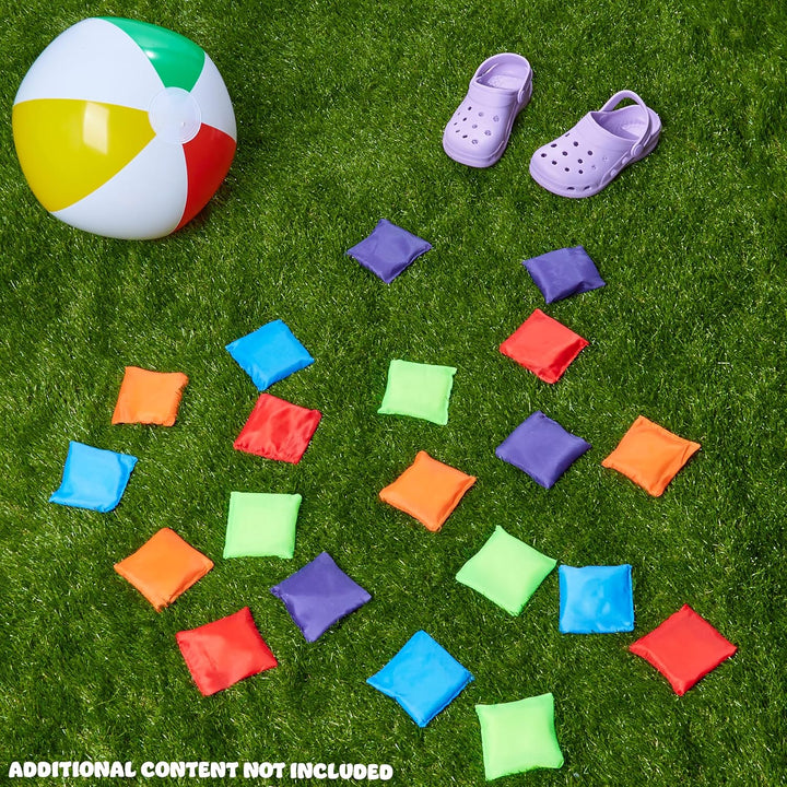 KreativeKraft Cornhole Säckchen, 10er- oder 20er-Pack Bunte Bean Bags - Outdoor Spiele für Kinder, 2