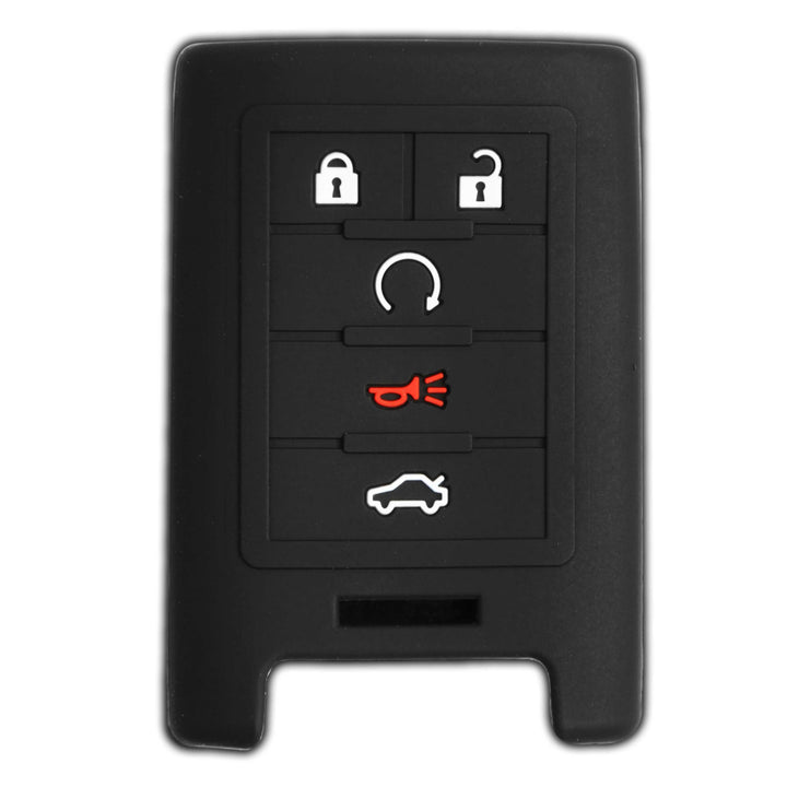 KeyGuardz Keyless Remote Car Smart Key Fob Outer Shell Cover Soft Rubber Case for Cadillac ATS CTS D