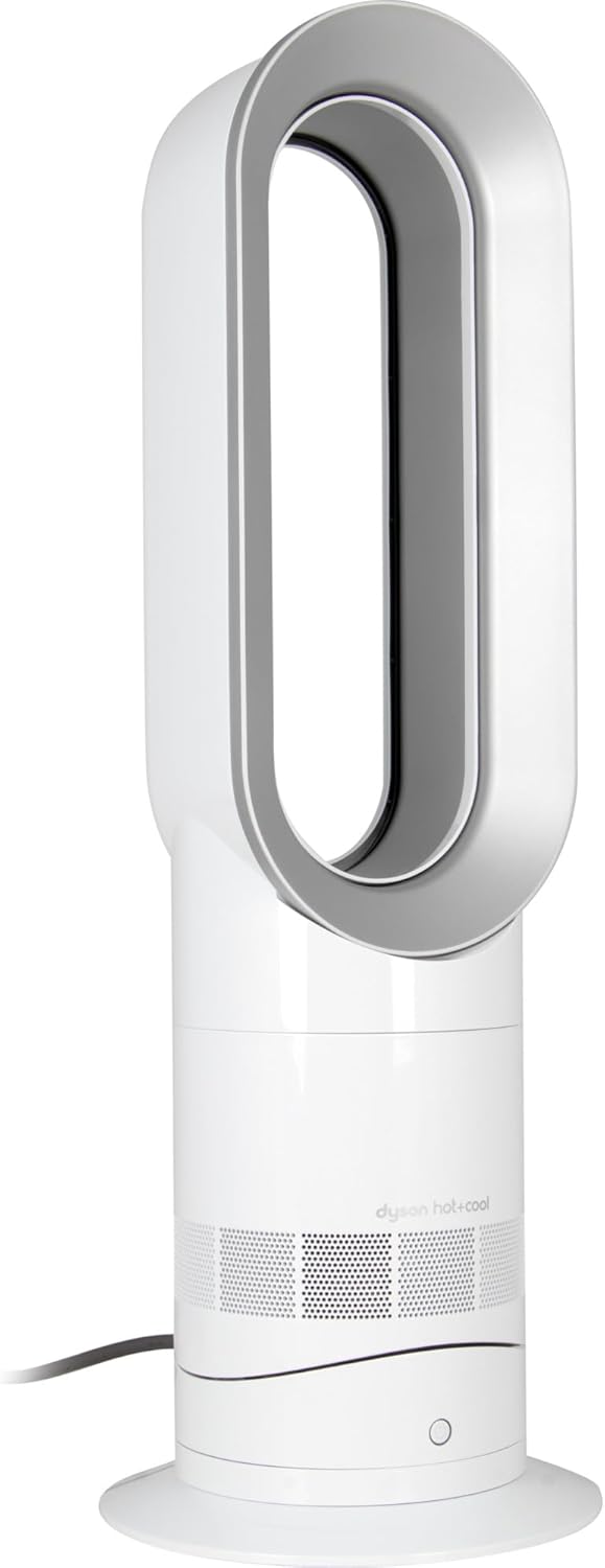 Dyson Hot+Cool Jet Focus AM09 - High Performance Cooling Fan and Fan Heater (White/Silver) AM09 Dyso