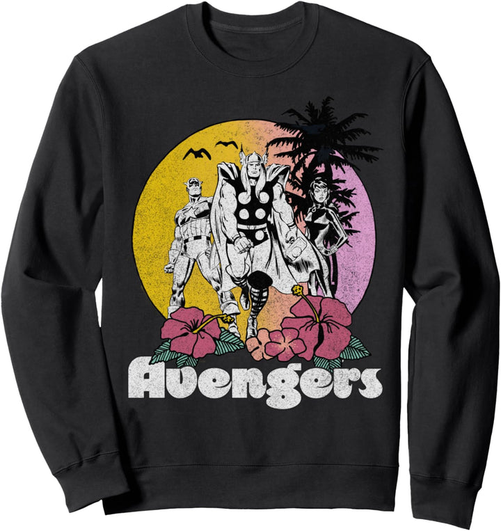 Marvel Avengers Walking Into The Sunset Poster Sweatshirt