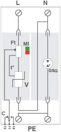 Arnocanali SS440.2TT Enerpro Entlader 1 + 1 Module, Referenzklasse T2 für Tt-Netze - Tn