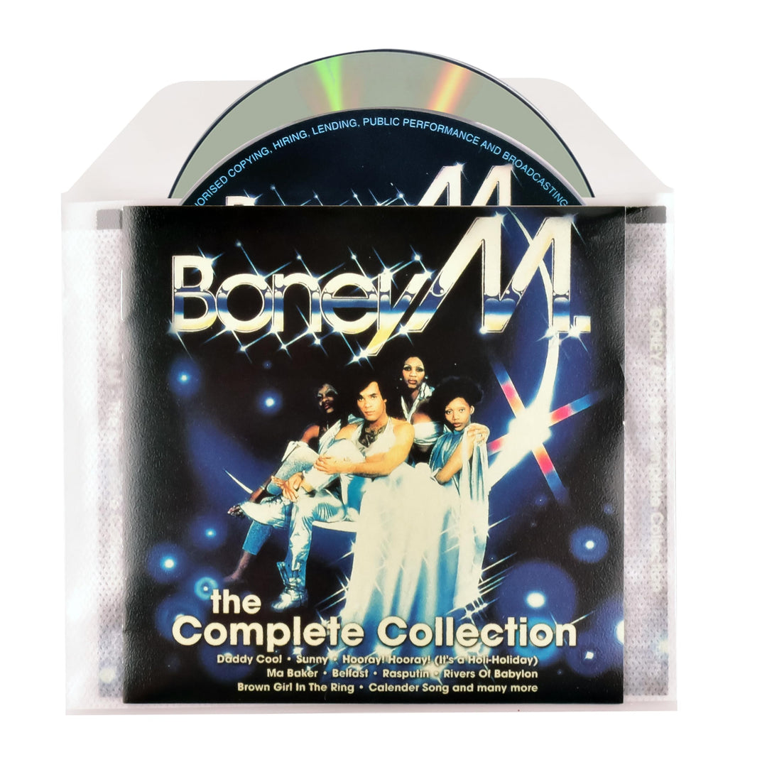 3L Doppel CD Hülle mit Platz für ein Cover - 50 Stück - CD Hüllen aus Plastik für platzsparende Aufb