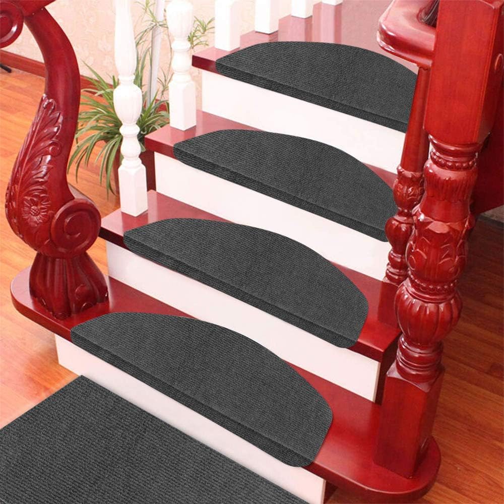 Stufenmatten, Treppenstufen Matten 15er Set, Anti-Rutsch Treppen Treppenstufen Kann Geschnitten Werd