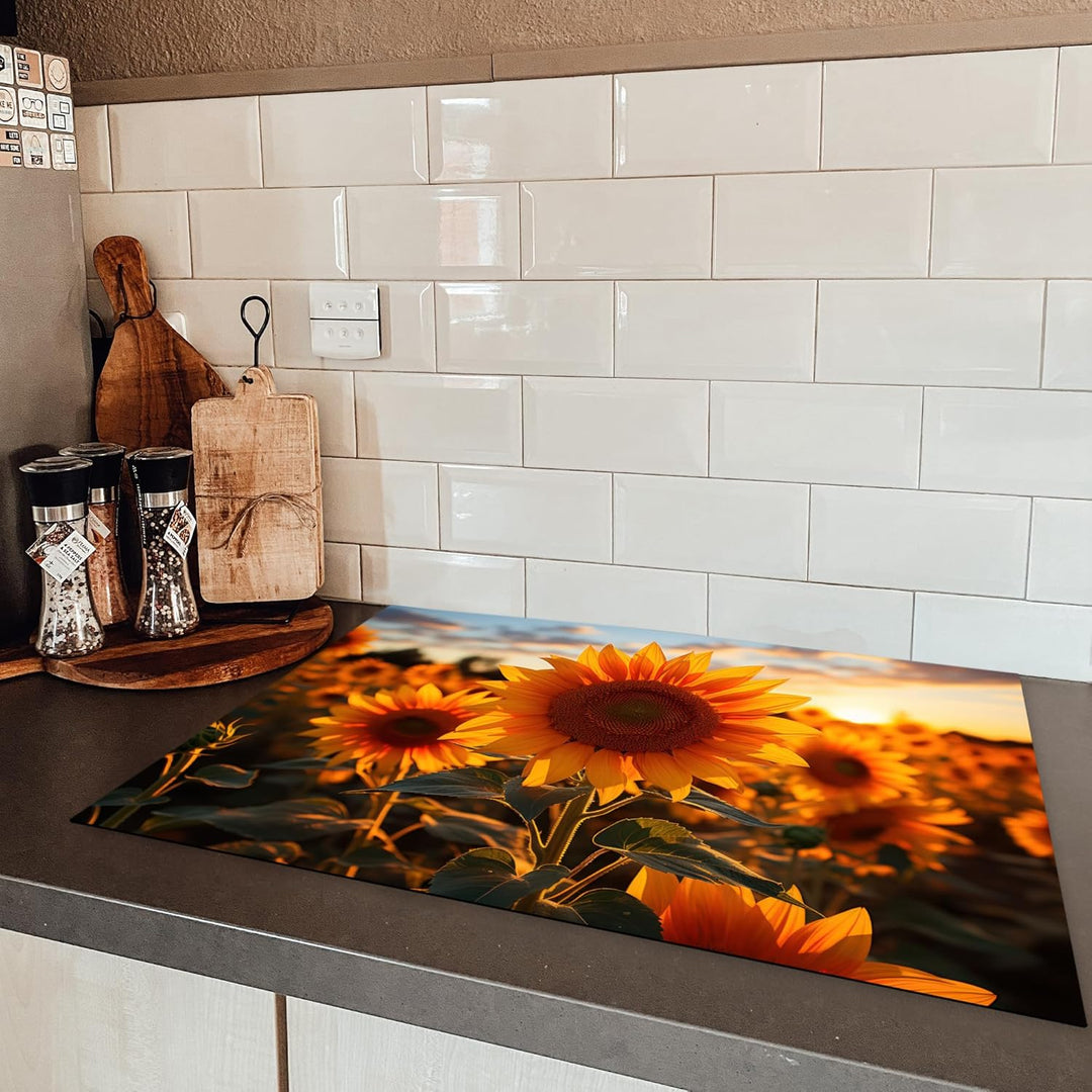 KitchenYeah© Herdabdeckplatte Einteilig Ceranfeld Abdeckplatte Küche Deko Ceranfeldabdeckung Herdabd