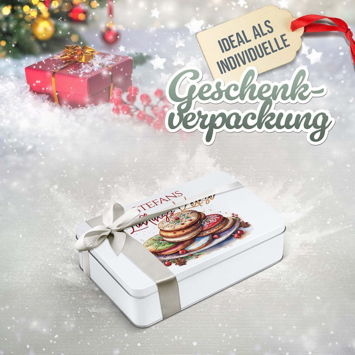Print Royal PR Geschenkdose mit Name personalisiert - Lieblingskekse - Blechdose bedrucken, Aufbewah