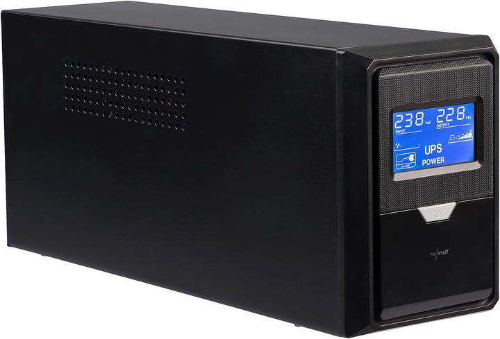 revolt USV-Akku: Unterbrechungsfreie Stromversorgung 800 VA, 480 W, 2X 230-V-Ausgang (Steckdosenleis