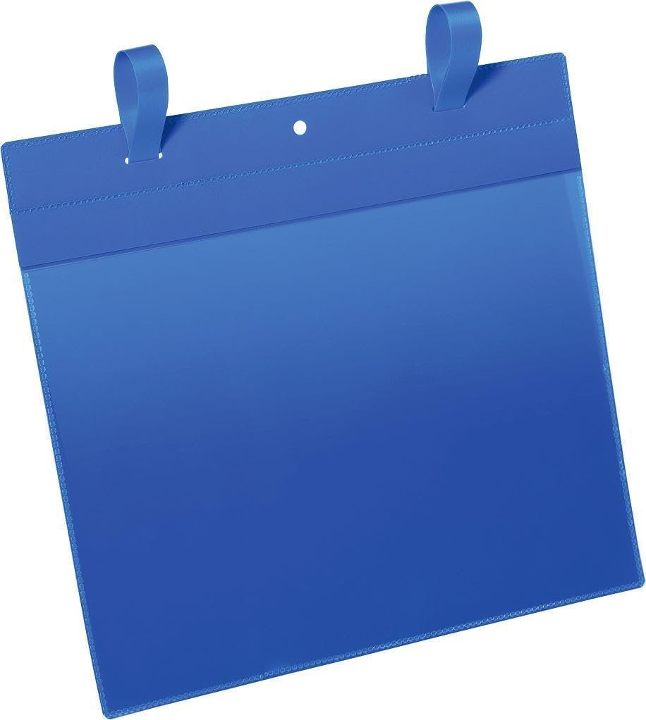 Durable Gitterboxtasche (A4 quer) Packung à  50 Stück blau, 175107 A4 Querformat, A4 Querformat