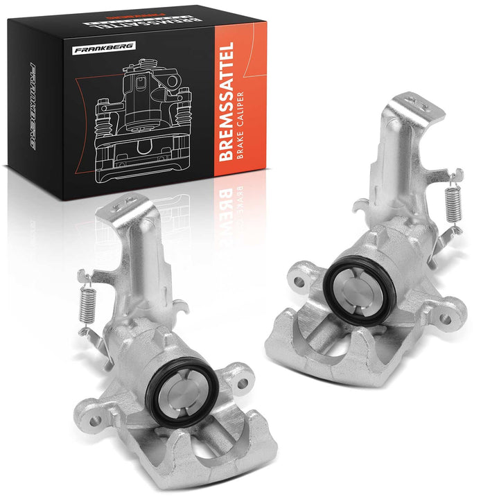 Frankberg 2x Bremssattel Bremszange Hinterachse Kompatibel mit Almera II N16 2000-2006 Primera P11 W