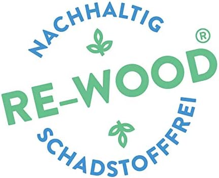 Wissner aktiv lernen R80021.000 - RE Wood 34 Stapelzahlen natur, Montessori Lernspielzeug, Zahlen zu