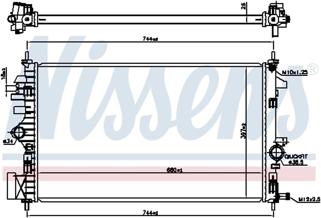 Nissens 606047 - Kühler, Motorkühlung
