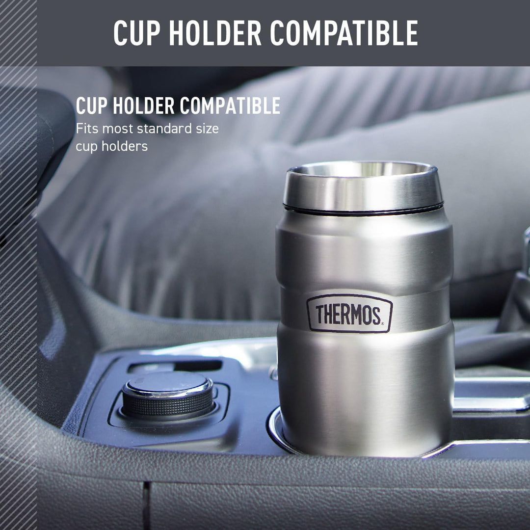 Thermos Stainless King 16 Ounce Travel Tumbler, Stainless Stee Matter Stahl, Matter Stahl
