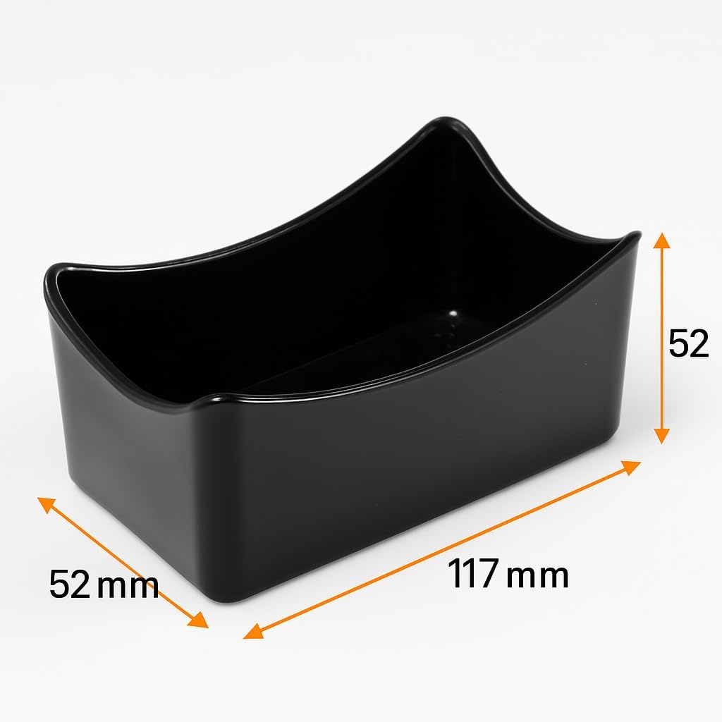 Garnet - Zuckerbeutelhalter aus Kunststoff für Bar - für Tisch - schwarz - spülmaschinengeeignet - 8
