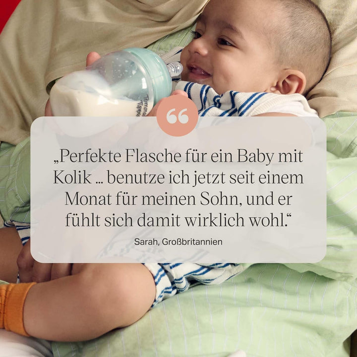 Tommee Tippee fortschrittliches Anti-Kolik-Starterset, 150-ml- und 260-ml-Babyflaschen mit Langsamsa