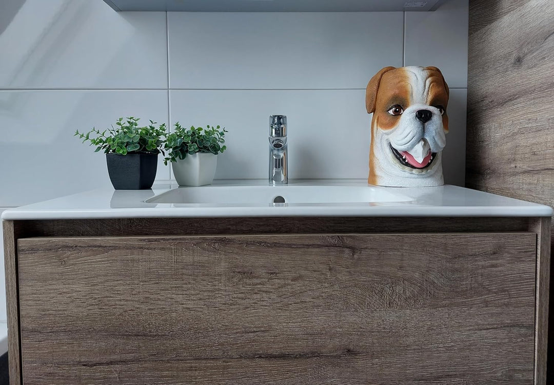 Rotary Hero Bulldogge Taschentuchbox Taschentuchspender Kosmetiktücher Box - Badezimmer Deko - 21x16