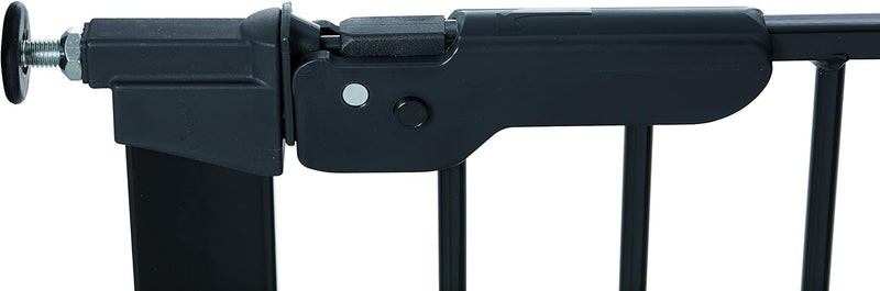 BabyDan Premier Drucksperre für Tür / Treppe Schwarz 73,5-112,8 cm 73,5-112,8 cm Schwarz, 73,5-112,8