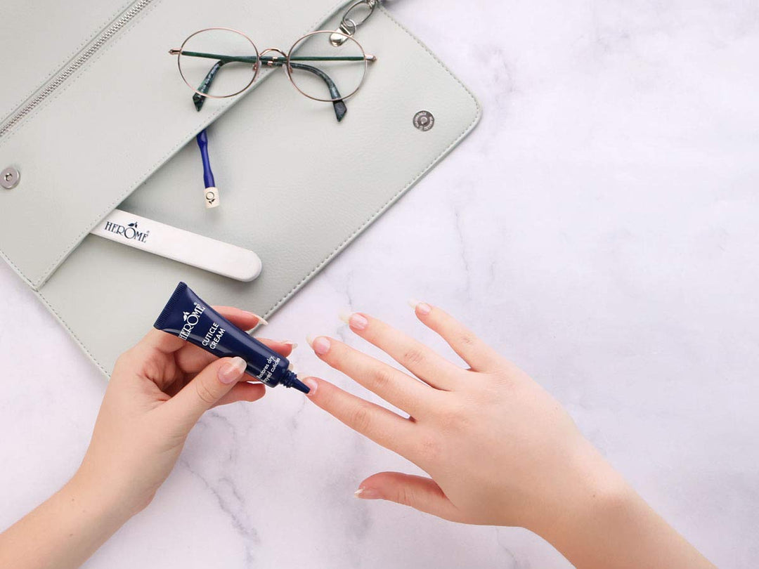 Herome 2-Pack 3-in-1 Maniküre Set für Nägel -1 set- Nagelhärter, Nagellackentferner und Nagelhautcre