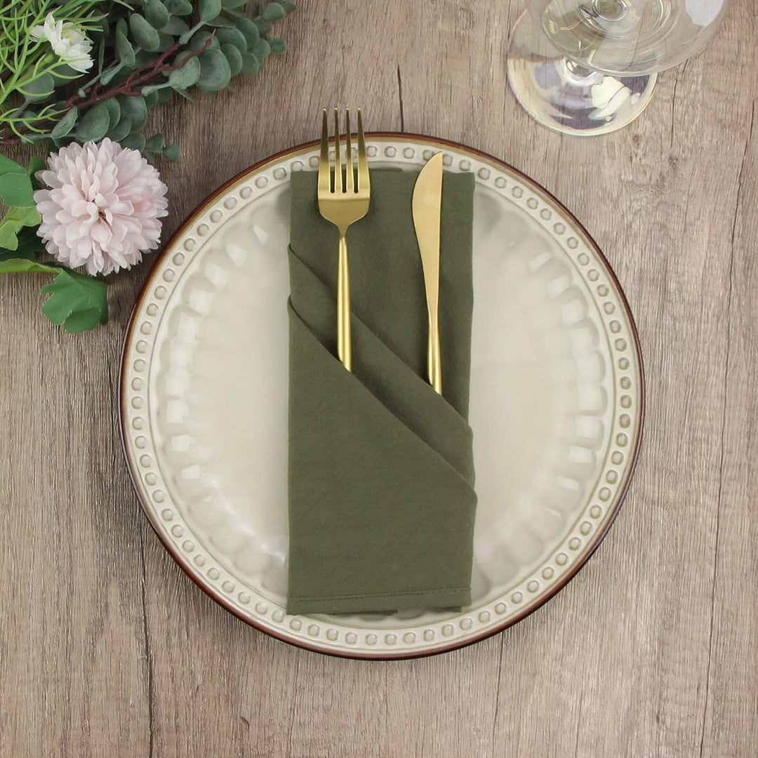 Einfarbige Cloth Servietten aus Geschirrtuch, 12er-Set (16,9 x 16,9 Zoll), Wiederverwendbare Küchent