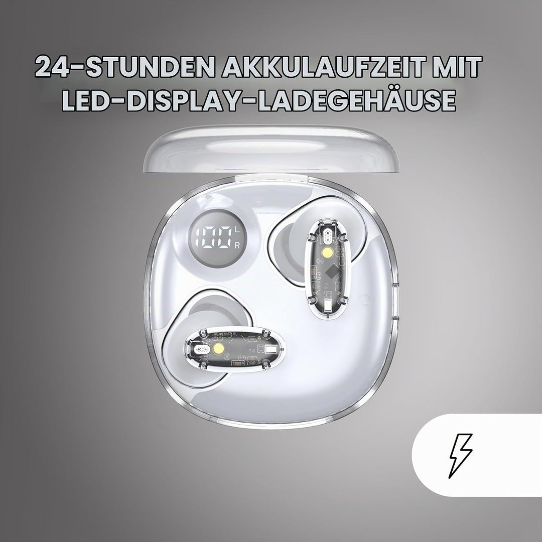Mars Gaming MHIB2, Bluetooth 5.4 Kopfhörer, Immersiver Klang, Ergonomisches Halbtransparentes und Ul